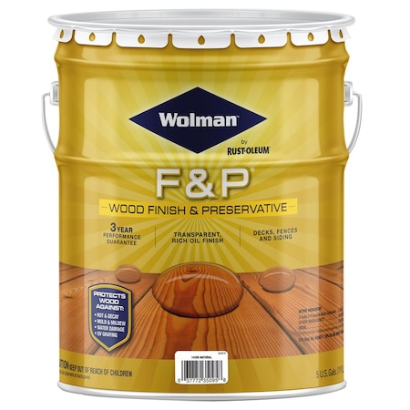 Wolman F&P Wolman F&P Satin Natural Oil-Based Wood Finish 5 gal 1439-5